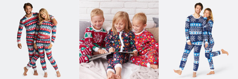 Julpyjamas för dam herr barn