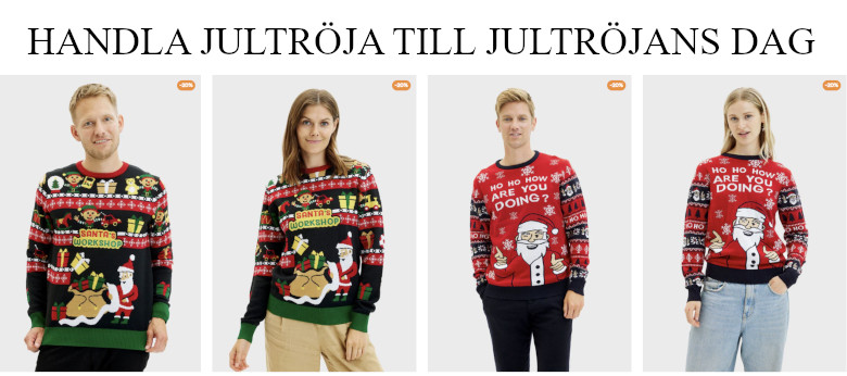 Handla jultröja till jultröjans dag