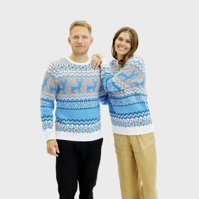 Blå jultröja - Traditionell
