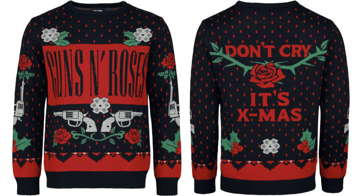 Guns and roses jultröja till herr och dam
