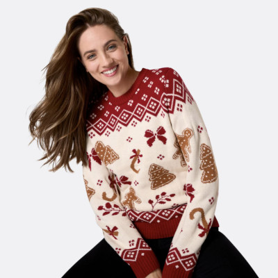 Jultröja dam - Pepparkaka