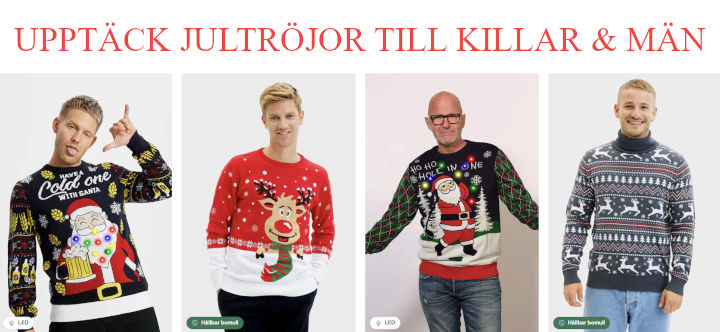 Jultröja herr - Vägledning till jultröjor till killar och män