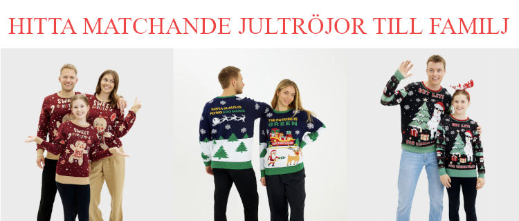 Matchande jultröja familj