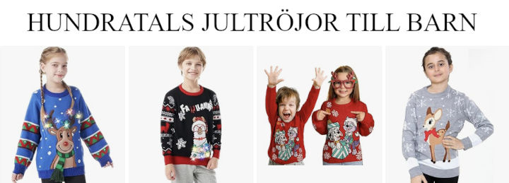 jultröja barn - Hitta hundratals jultröjor till barn i alla åldrar