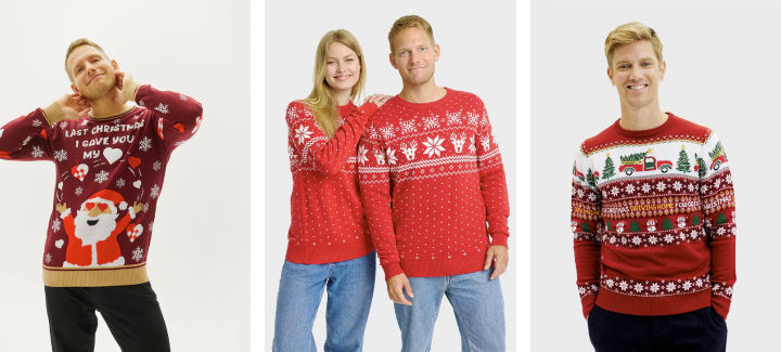 röd jultröja - Hitta röda jultröjor för dam och herr