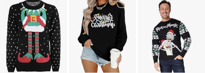 Svart jultröja dam & herr